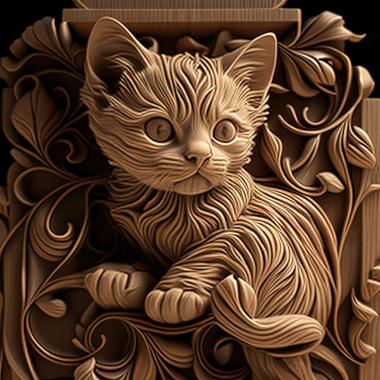 3D model kitty (STL)